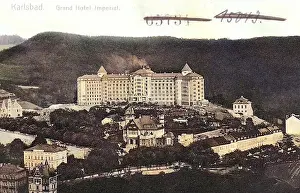 Karlovy Vary Prints: Hotels in Karlovy Vary, Buildings in Karlovy Vary