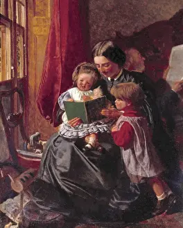 Early 20th Prints: Houghton Arthur Boyd - Mother and Children Reading