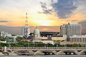 Financial District Prints: house building new parliament singapore law court house building travel park