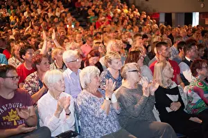 Supporters Prints: Full house Exeter Devon UK 28 August 2015 listening to Jeremy Corbyn Labour Party Leadership Rally