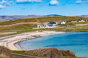Homes Prints: Houses and a beach at St. John's Point, Donegal, Ireland