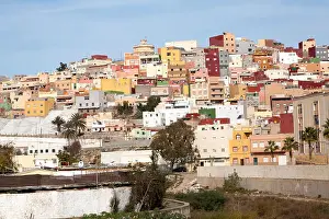 Iberia Prints: Housing in Melilla autonomous city state Spanish territory in north Africa, Spain