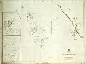 Navigational Prints: The Houtman Rocks, shown on a 1723 British Admiralty chart