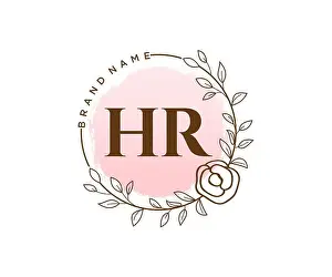 Florist Prints: HR feminine logo. Usable for Nature