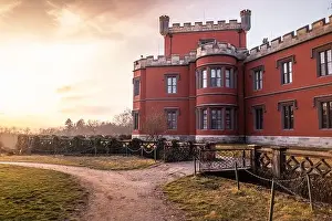 Hradek at Nechanice is a neo-Gothic chateau building situated on a slight elevation 800 m northwest of the village