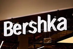 Retailer Prints: Hrodna, Belarus - January 12 2026: Bershka store in Triniti mall