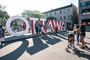 River Road Prints: The huge Ottawa sign in the Byward Market is a big attraction for people who want to pose with the sign