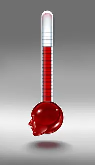Fever Prints: Human fever temperature medical