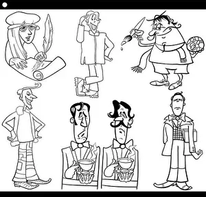 Eccentric Prints: humans human beings people folk persons human human being men man illustration character caricature