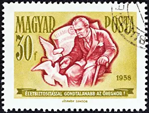 Magyar Prints: HUNGARY - CIRCA 1958