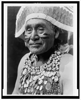 Ethnography Prints: Hupa - jumping dance costume, Title from item
