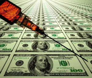 Tiled Prints: Hypodermic needle money tiled background