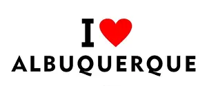 Albuquerque Prints: I love Albuquerque city United States country heart symbol