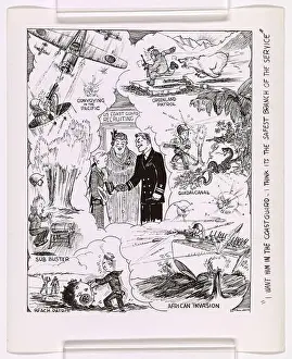Coast Guard Prints: I want him in the Coast Guard -- I think it's the safest branch of the service
