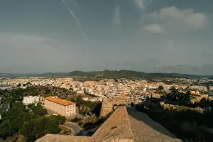 Ibiza Town. Ibiza.Spain - may 2023 Panoramic view from the walls of the castle di Eivissa to the port of Ibiza