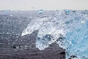 Jokulsarlon Prints: Ice floe melting in Jokulsarlon glacier lagoon in Iceland