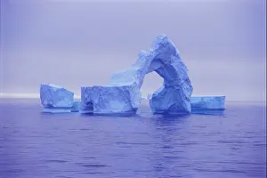 Iceberg Prints: Iceberg in the sea off the southwest coast of Greenland G Hellier