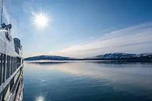 Scenic Beauty Prints: Icebreaker in the waters of Axel Heiberg island
