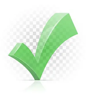 Approved Prints: icon check yes mark sign graphic elements for design vector illustration isolated on transparent background