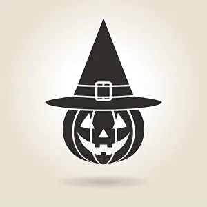 icon halloween pumpkin on a light background