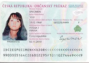 Id Card Prints: ID card CZ 2000
