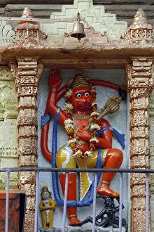 Religions Prints: Idol of hanuman nashik Maharashtra India Asia