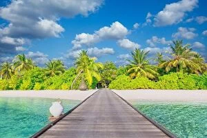Images Dated 7th January 2017: Idyllic tropical beach landscape for background or wallpaper