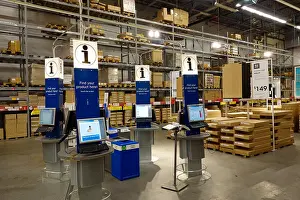 Aisle Prints: IKEA store warehouse