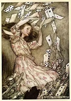 Little Girl Prints: Illustration by Arthur Rackham Alice's Adventures in Wonderland