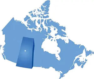 Saskatchewan Prints: illustration, canada, capital, pull, country, land, ontario, state, location