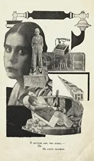 Allegory And Literature Prints: Illustration for poem 'About That' by Vladimir Mayakovsky