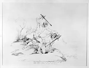 Bose Prints: Illustration till sagan om Herand och Bose 1833 by Carl Wahlbom