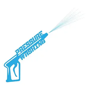 Handyman Prints: Illustration vector graphic of pressure power wash spray logo design template.EPS 10