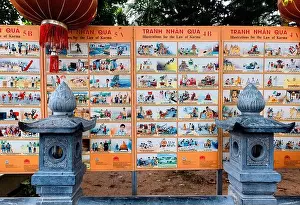 Hanoi Prints: Illustrations for the Law of Karma, Tran Quoc Pagoda Hanoi Vietnam
