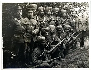 This image from the Canadian War Memorials Fund's collection shows military units such as the 15th Sikhs
