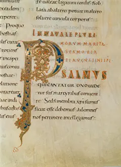 Textual Prints: This image from Cod Aug Perg 16 shows page 241r