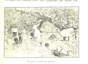 Indigenous People Prints: This image from Dieci anni in Equatoria e ritorno con Emin Pascia features illustrations