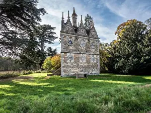 English Heritage Prints: The image is of the Elizabethan Triangular Lodge Everything about the Lodge is about the number 3