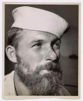 Facial Hair Prints: This image features Coast Guardsman Kenneth I