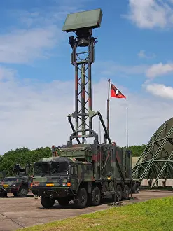 Radar Prints: The image features a MAN truck used by the Royal Netherlands Army