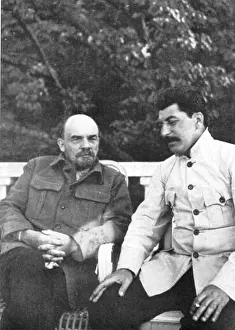 Ideology Prints: This image features Vladimir Lenin and Joseph Stalin