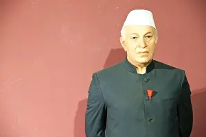 The image of Jawaharlal Nehru wax statue in Lonavala wax Museum, India