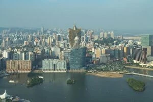 Images Dated 13th October 2017: Image of Macau (Macao), China. Skyscraper hotel and casino building at downtown in Macau (Macao)