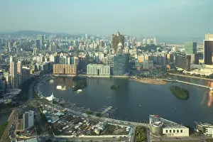 Image of Macau (Macao), China. Skyscraper hotel and casino building at downtown in Macau (Macao)
