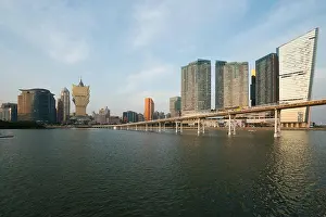 Image of Macau (Macao), China. Skyscraper hotel and casino building at downtown in Macau (Macao)