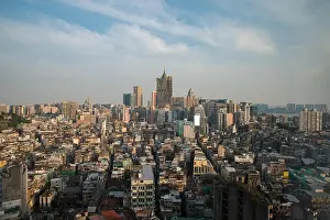 Image of Macau (Macao), China. Skyscraper hotel and casino building at downtown in Macau (Macao)