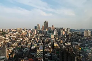 Image of Macau (Macao), China. Skyscraper hotel and casino building at downtown in Macau (Macao)