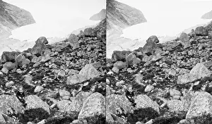 Retreat Prints: This image shows the Bergsetbreen glacier in Sogn