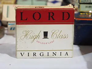 Cigarettes Prints: This image shows a classic pack of Lord cigarettes