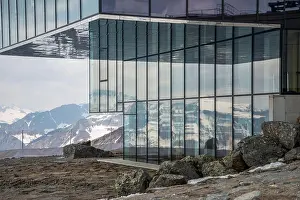 Tirol Prints: Images in and around the Tyrolean village of Soelden Modern architecture at the Gaislachbahn cable car station